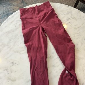 Lululemon maroon leggings